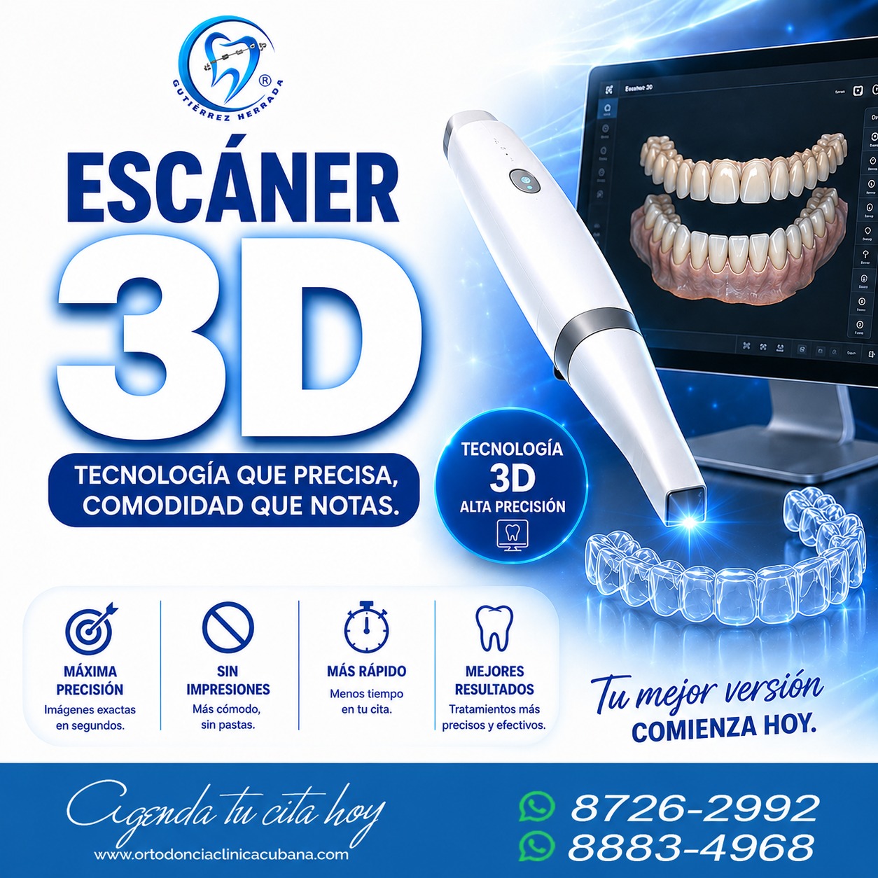 Promociones de junio 2026: Nuevo escáner 3D de alta precisión y blanqueamiento dental con tecnología LED